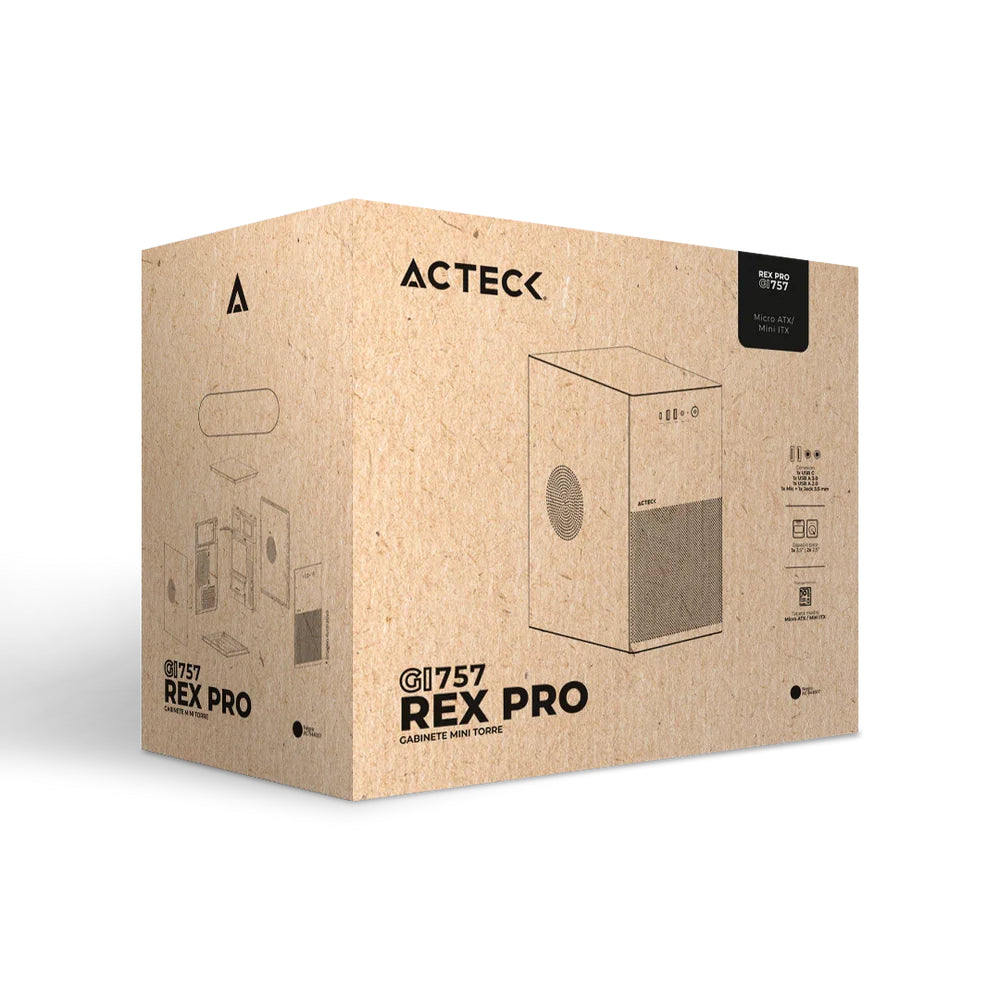 Acteck Rex Pro GI757 Mini Tower Negro