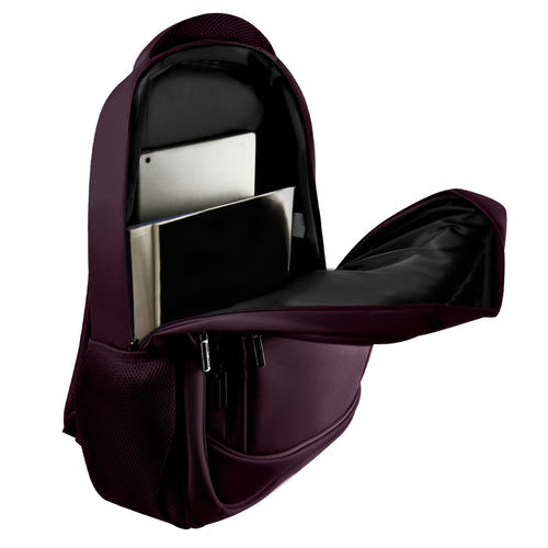Mochila Perfect Choice Essentials para Laptop de 15.6 a 17 con 4 Compartimentos Color Morado