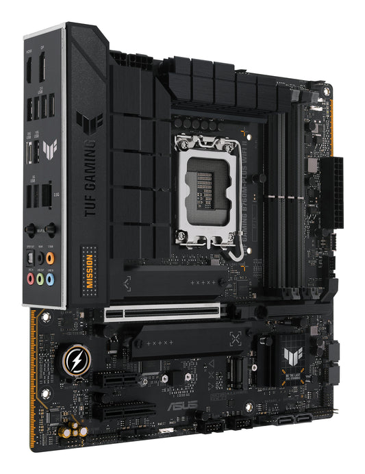 Tarjeta Madre Asus TUF Gaming B760M-PLUS WIFI II 4xDDR5 192GB 7800Mhz PCIe 5.0 M.2 HDMI DP S 1700 13th 14th mATX Wi-Fi6E