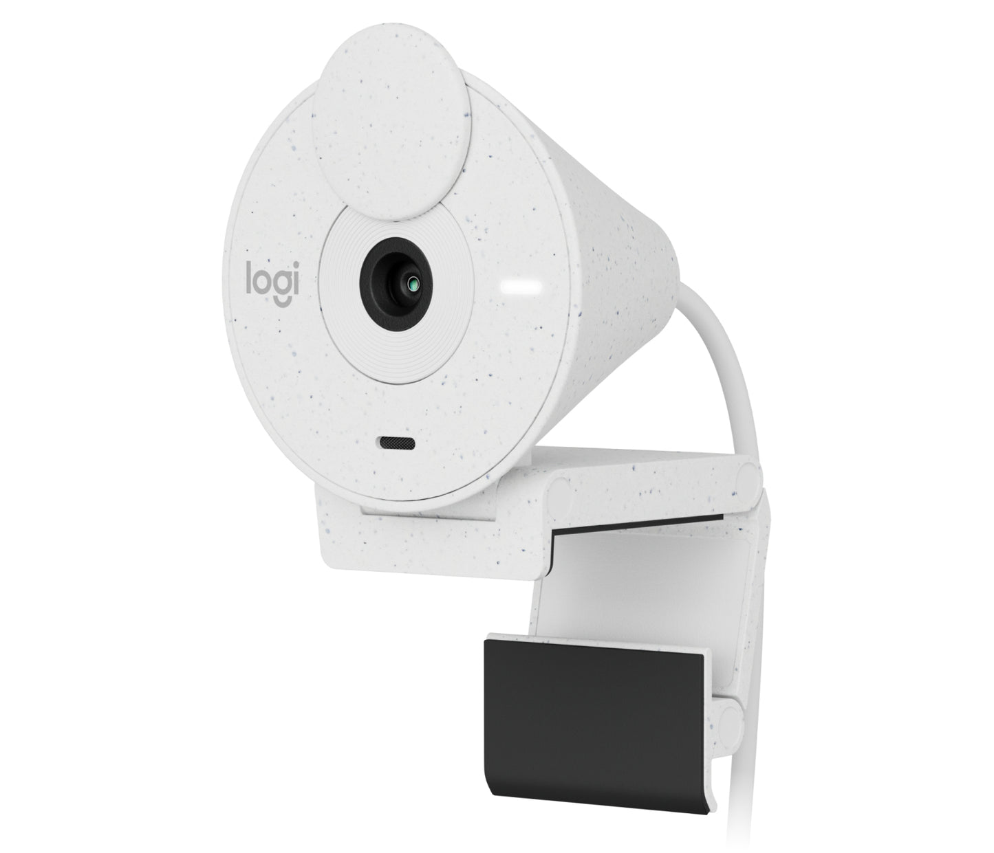 Cámara Web Logitech Brio 300 1080p USB-C con Corrección Iluminación Automática Micrófono Color Blanco Crudo