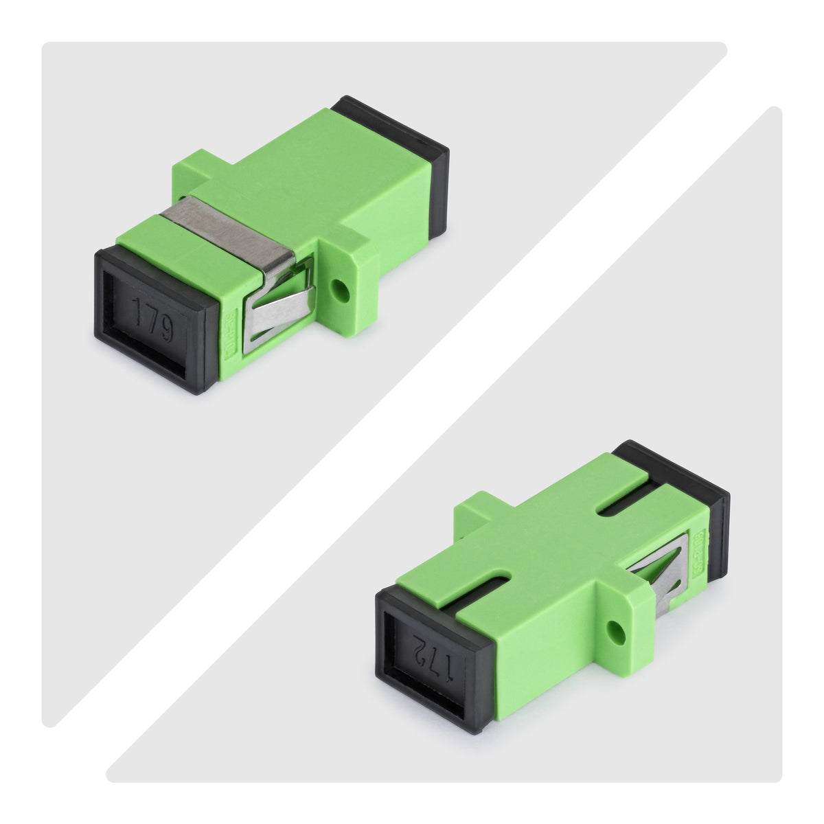 StarTech.com SIMPLEXSCAPCF adaptador de fibra óptica 10 pieza(s) Verde