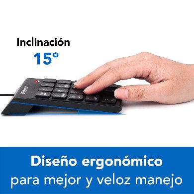 BRobotix 963234 teclado numérico Computadora portátil USB Negro