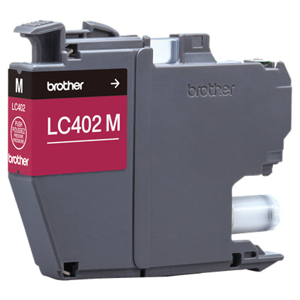 Tinta Brother LC402M Alto Rendimiento Hasta 550 Páginas Color Magenta