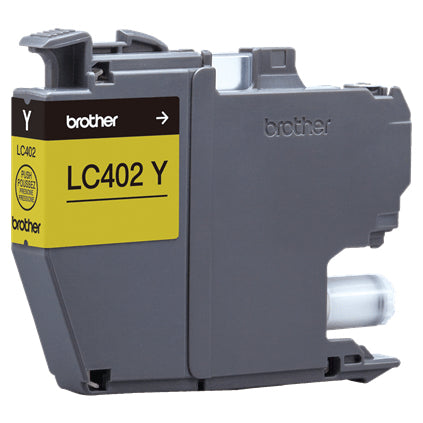 Tinta Brother LC402Y Alto Rendimiento Hasta 550 Páginas Color Amarillo