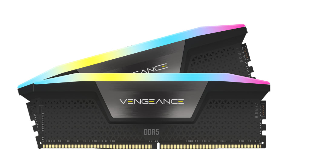 Memoria RAM Corsair Vengeance RGB 64GB (2x32GB) DDR5 5200MHz DIMM RGB XMP Negro CL40