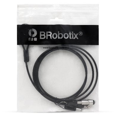 BRobotix 6001639 cable antirrobo Negro, Plata 1.8 m