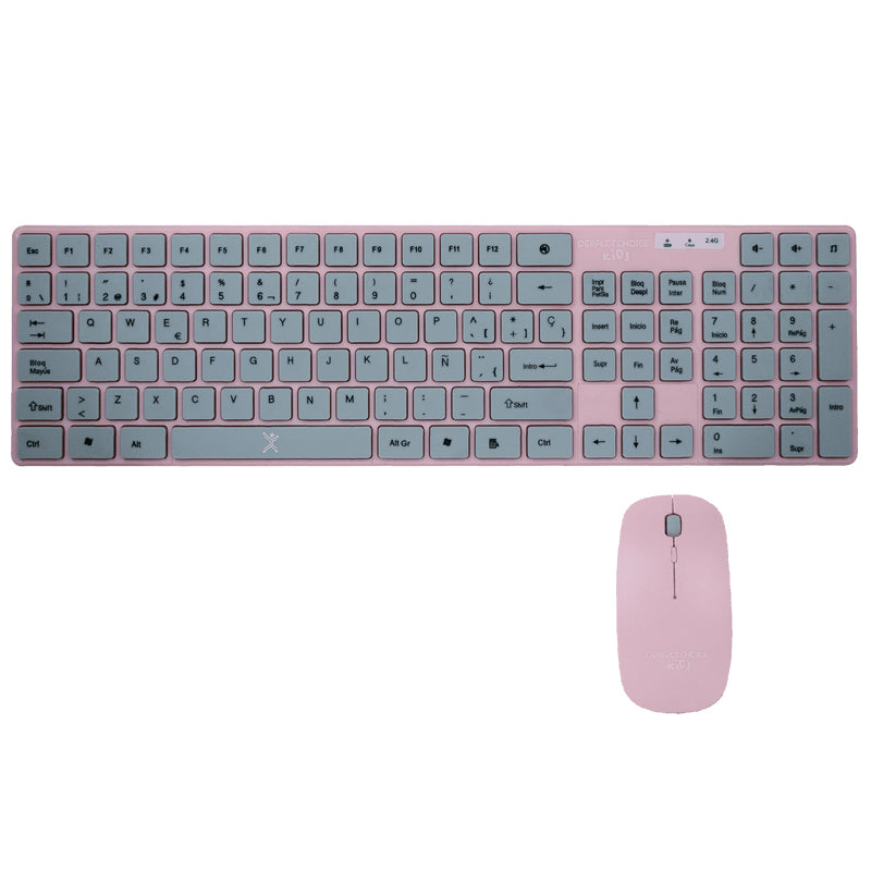 Perfect Choice PC-201069 teclado Ratón incluido Hogar RF inalámbrico Rosa
