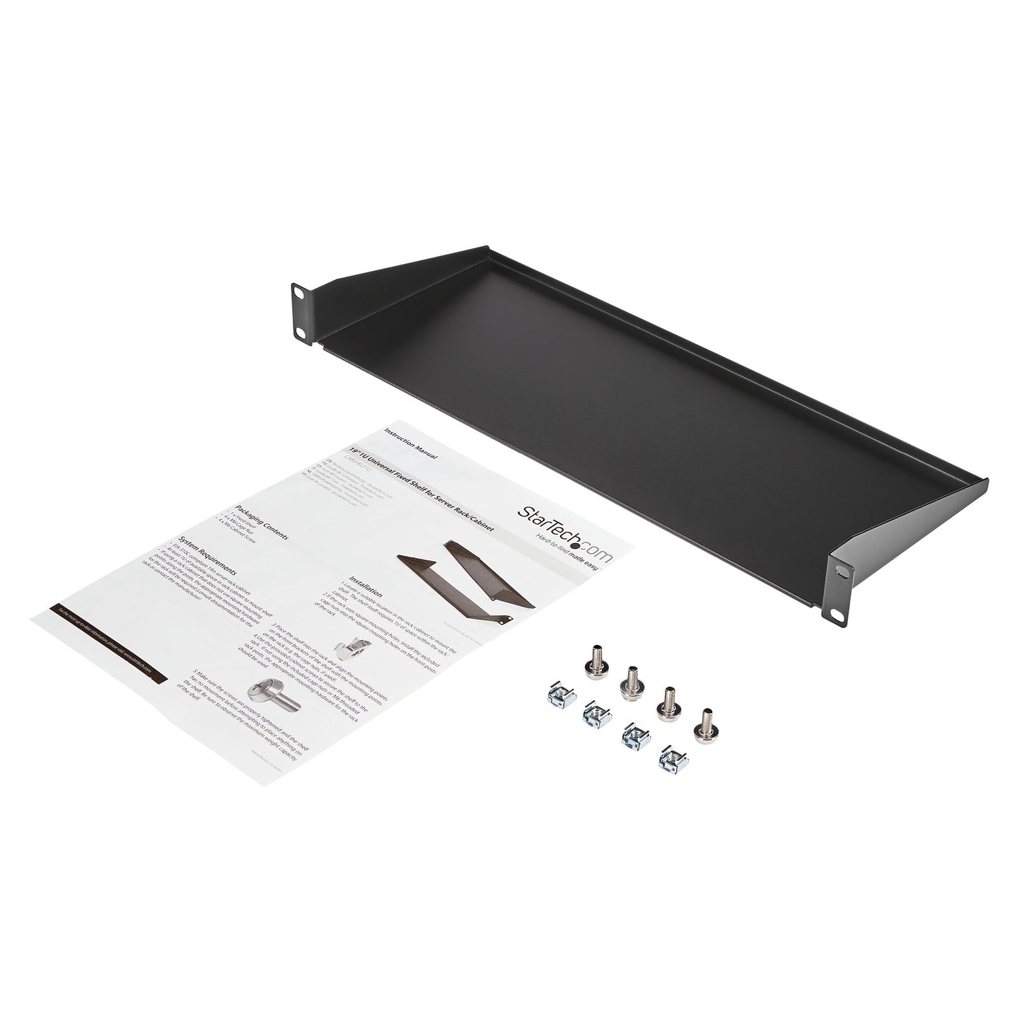 StarTech.com CABSHELF1U accesorio para rack Estantería