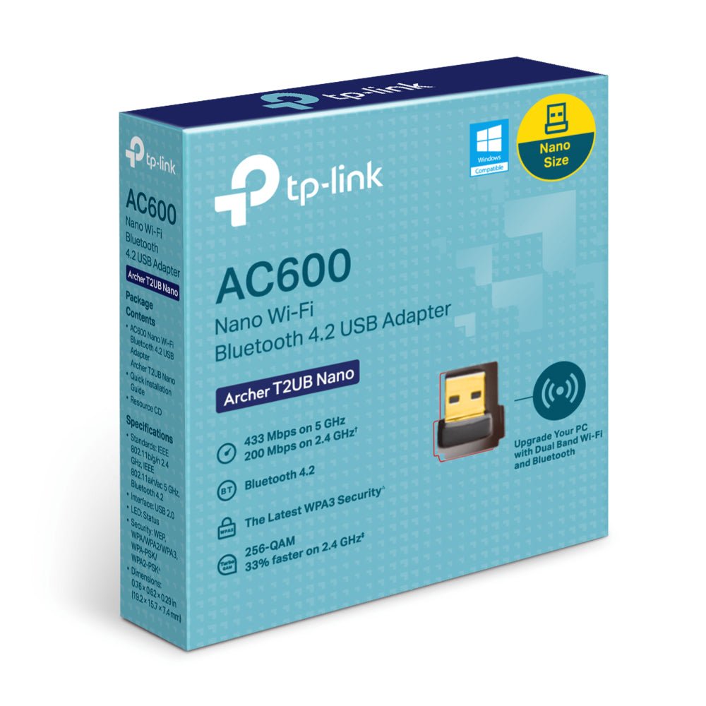 Adaptador TP-Link Nano Dual Band Wi-Fi Bluetooth 4 2 USB y 5 GHz