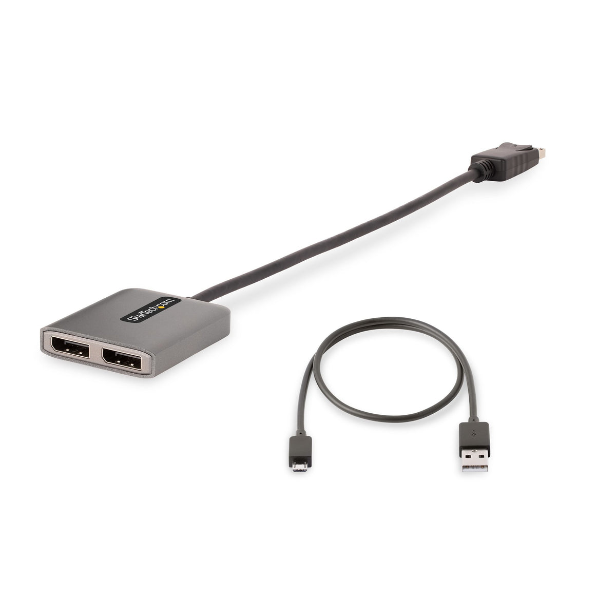 StarTech.com MST14DP122DP adaptador de cable de vídeo 0.3 m 2 x DVI Gris