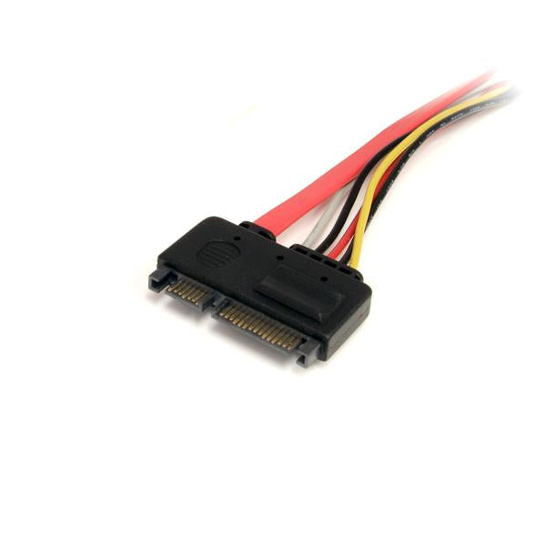 StarTech.com SATA22PEXT cable SATA 0.35 m SATA 22-pin SATA 7-pin + 15-pin Rojo