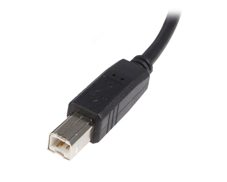 StarTech.com USB2HAB3M cable USB USB 2.0 3 m USB A USB B 0.48 Gbit/s Negro