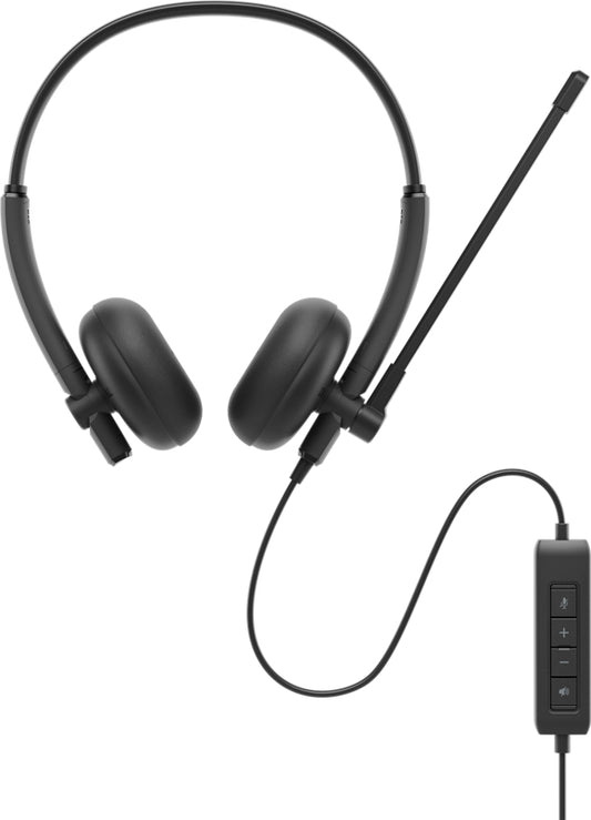 Auriculares Diadema Alámbricos Dell WH125 USB Tipo C Negro Llamadas y Música