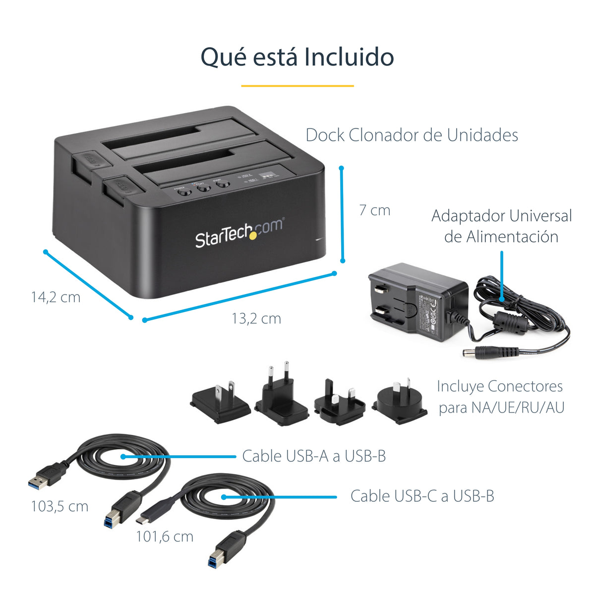 StarTech.com SDOCK2U313R duplicador de datos o soporte Duplicador de discos duros Negro 2 copias