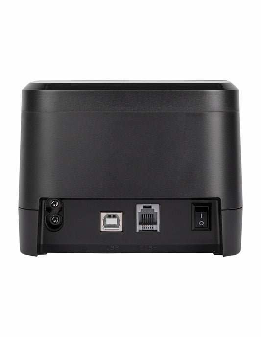 Impresora de tickets TechZone TZPOIMT01 térmica directa de 58 mm, 203 dpi, USB y RJ11, negro