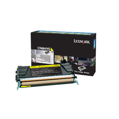 Lexmark C748H1YG cartucho de tóner 1 pieza(s) Original Amarillo