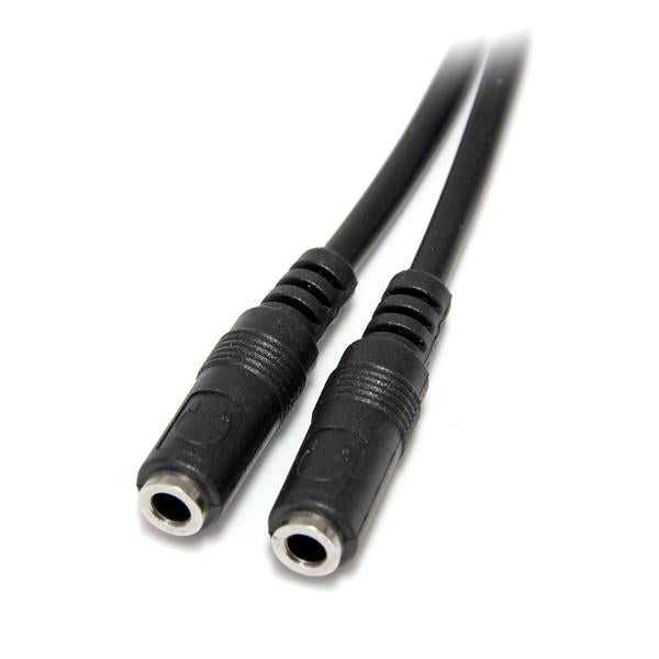 StarTech.com MUY1MFFS cable de audio 0.2 m 3,5mm 2x3.5mm Negro