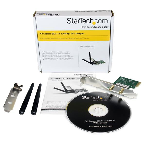 StarTech.com PEX300WN2X2 tarjeta de red Interno WLAN 300 Mbit/s