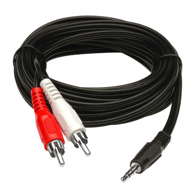 BRobotix 80161 cable de audio 1.8 m 2 x 3.5mm 3,5mm Negro