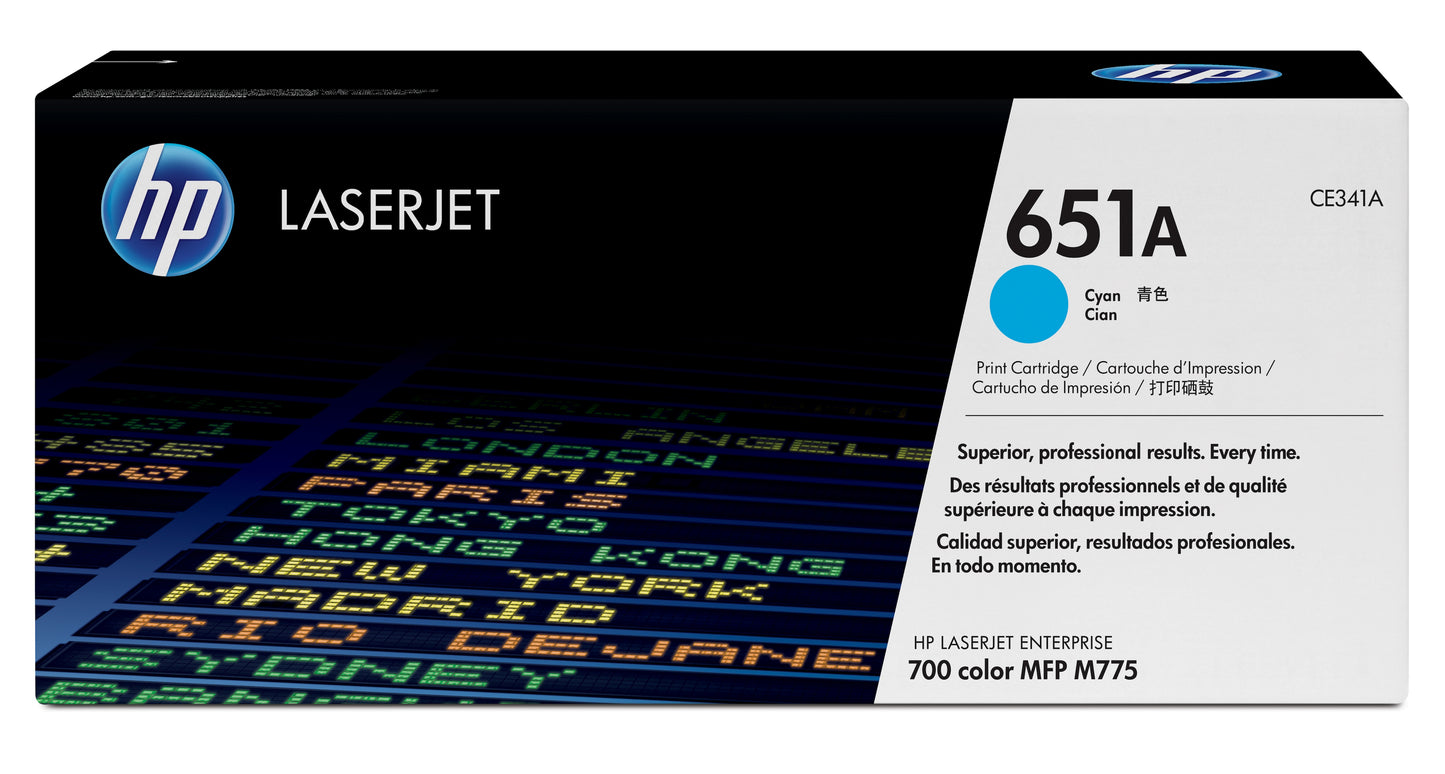 Toner HP 651A Cyan