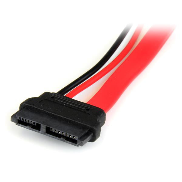 StarTech.com SLSATAADAP6 cable SATA 0.1524 m Slimline SATA 13 pin SATA 7+15 pin Rojo