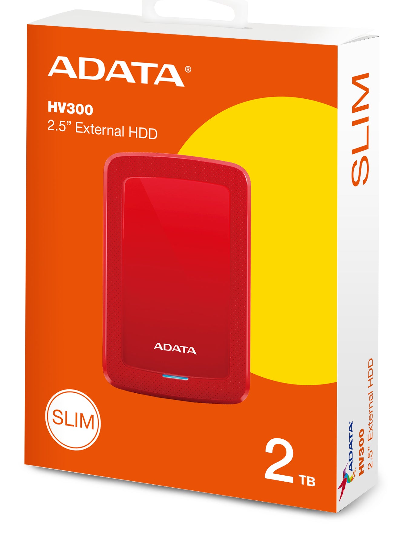 Disco Duro Externo Adata 2TB HV300 2.5" USB 3.1 Rojo