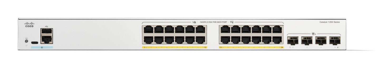 Cisco C1200-24P-4X dispositivo de redes Gestionado L2/L3 Gigabit Ethernet (10/100/1000) Blanco