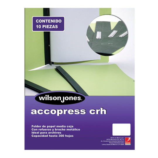 ACCOPRESS CRH CTA NP AZ CLARO C/10