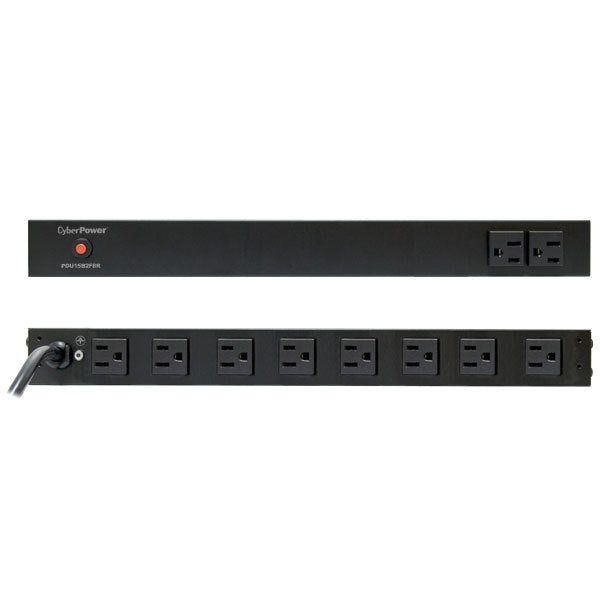 CyberPower PDU15B2F8R unidad de distribución de energía (PDUs) 10 salidas AC 1U Negro