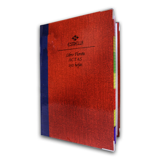 LIBRO ESTRELLA FLORETE FRANCESA ACTAS 192 HOJAS