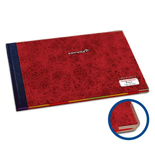 Libro Florete Estrella Forma Italiana Raya 240 Hojas