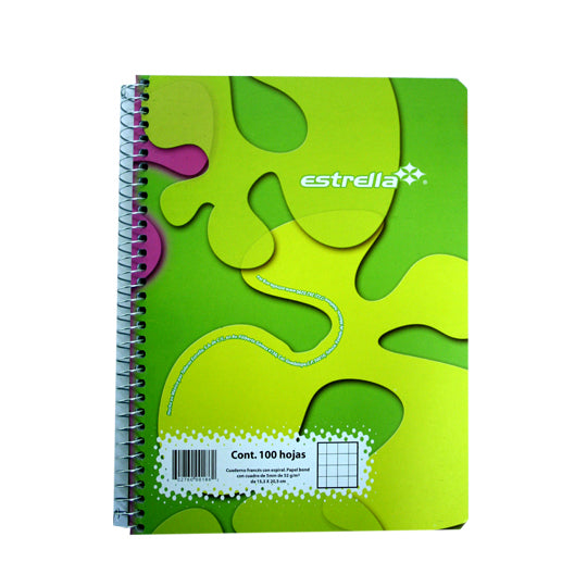 CUADERNO ESTRELLA FRANCESA ESPIRAL C5 100 HJS