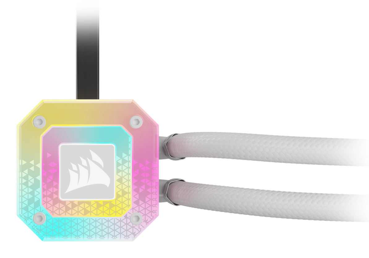 Enfriamiento Líquido Corsair para CPU iCUE H100i Elite Capellix XT 240mm RGB Compatible S 1200 1700 AM4 AM5 Color Blanco