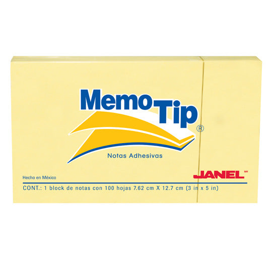 Notas Adhesivas Janel Memo Tip 3x5" con 6 blocks de 100 hojas c/u