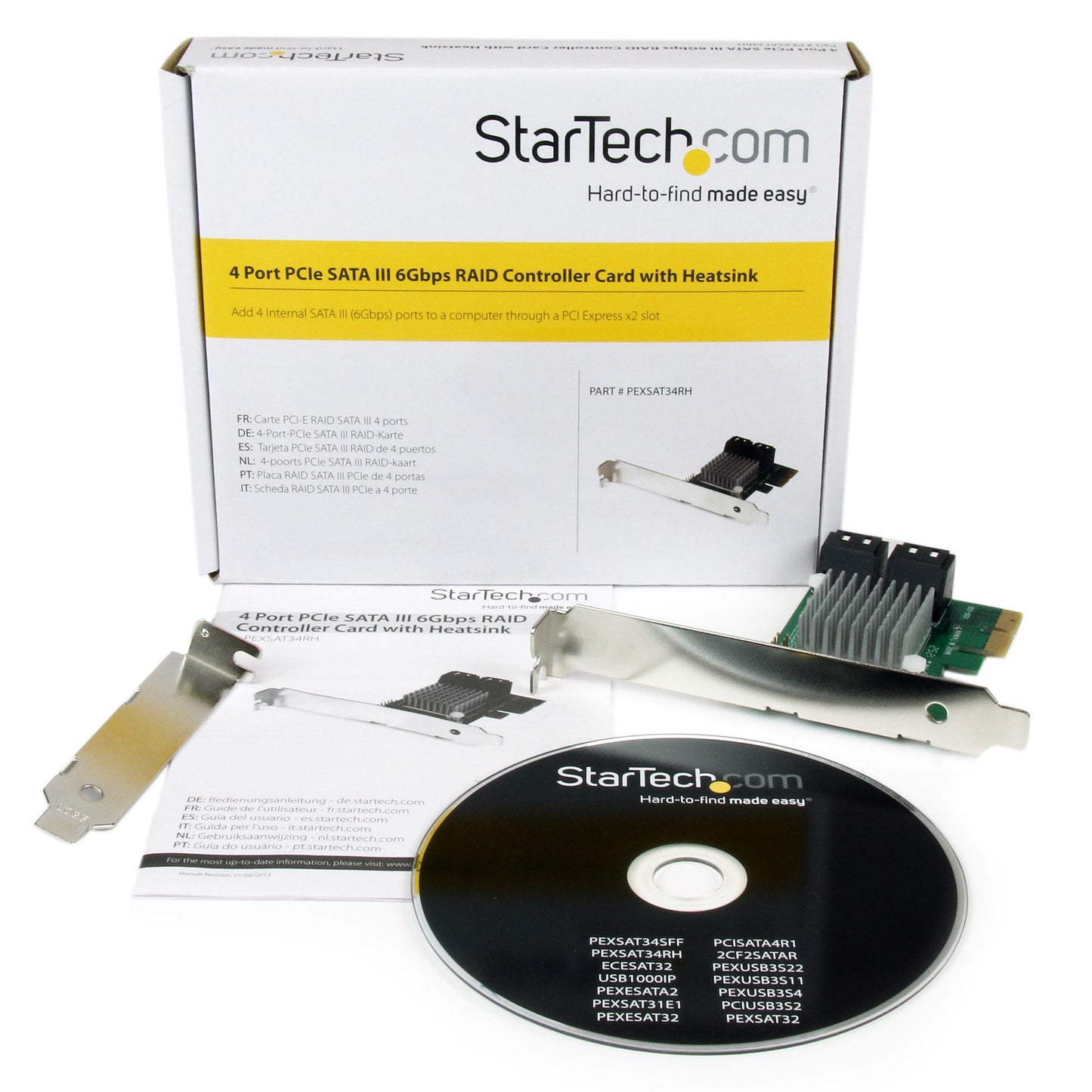 StarTech.com PEXSAT34RH Controlador RAID 6 Gbit/s