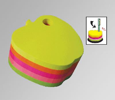 NOTAS ADHESIVAS MAE FIG MANZANA NEON 3X3 C/PORTA PLUMA 400H