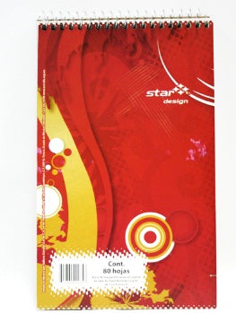 BLOCK ESTRELLA TAQUIGRAFIA ESPIRAL LARGO 80 HJS
