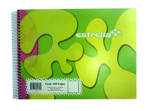 CUADERNO ESTRELLA ITALIANA BLANCO 100HJS
