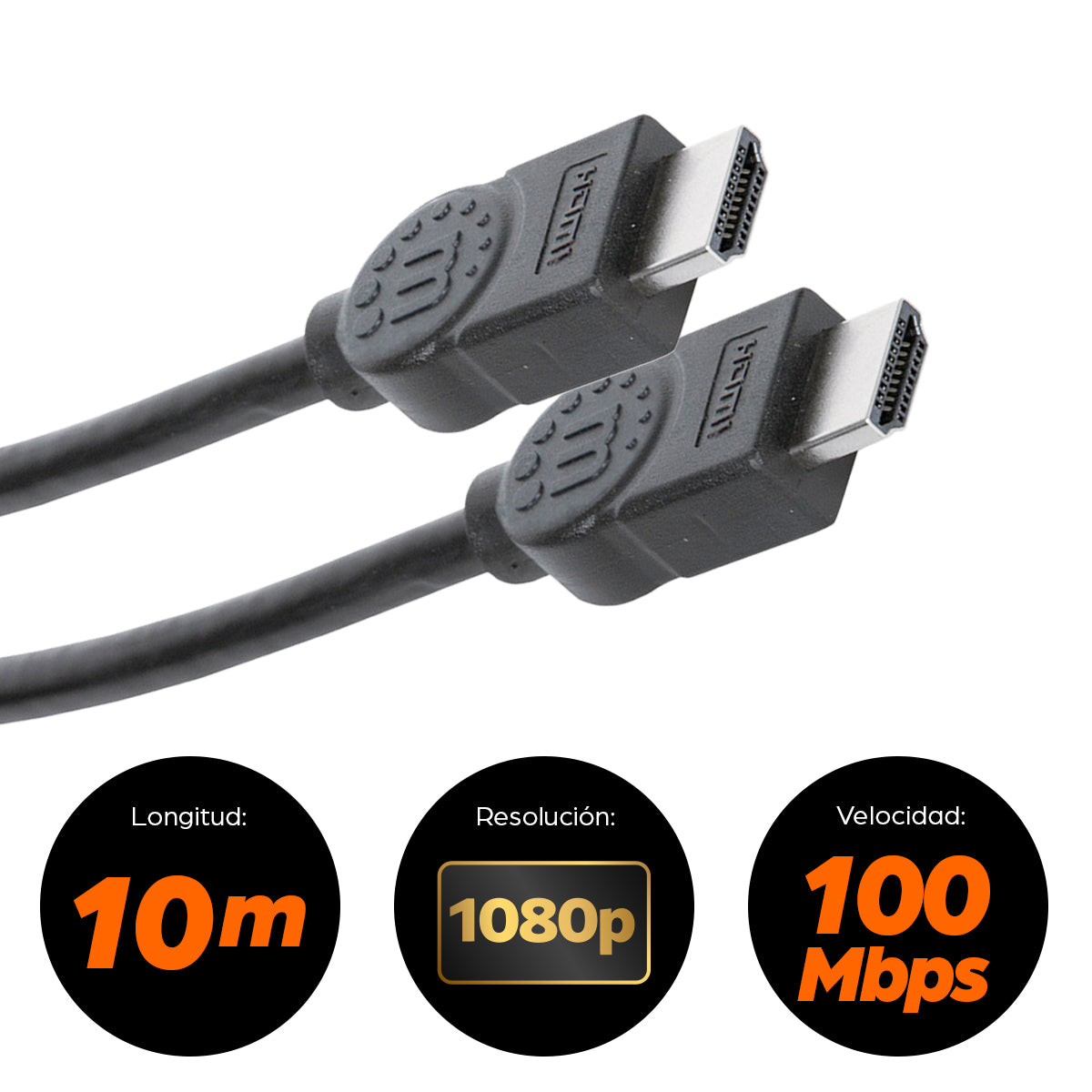 Manhattan 323246 cable HDMI 10 m HDMI Tipo A (Estándar) Negro