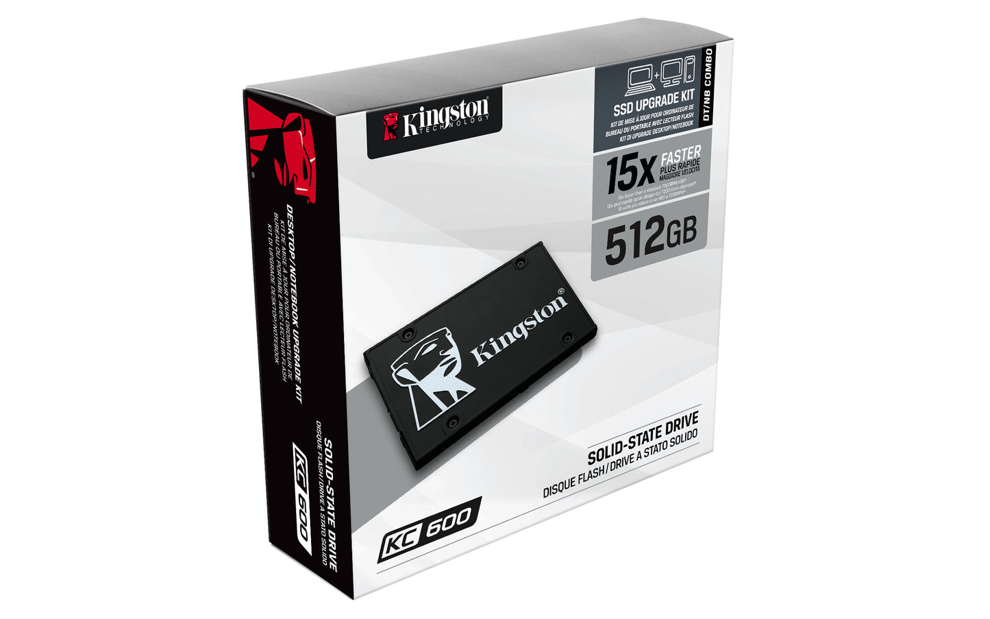 Unidad de Estado Sólido SSD Kingston 512 GB SKC600 SATA3 2.5"