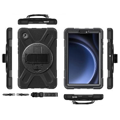 BRobotix 6006597 estuche para tablets 22.1 cm (8.7") Funda Negro