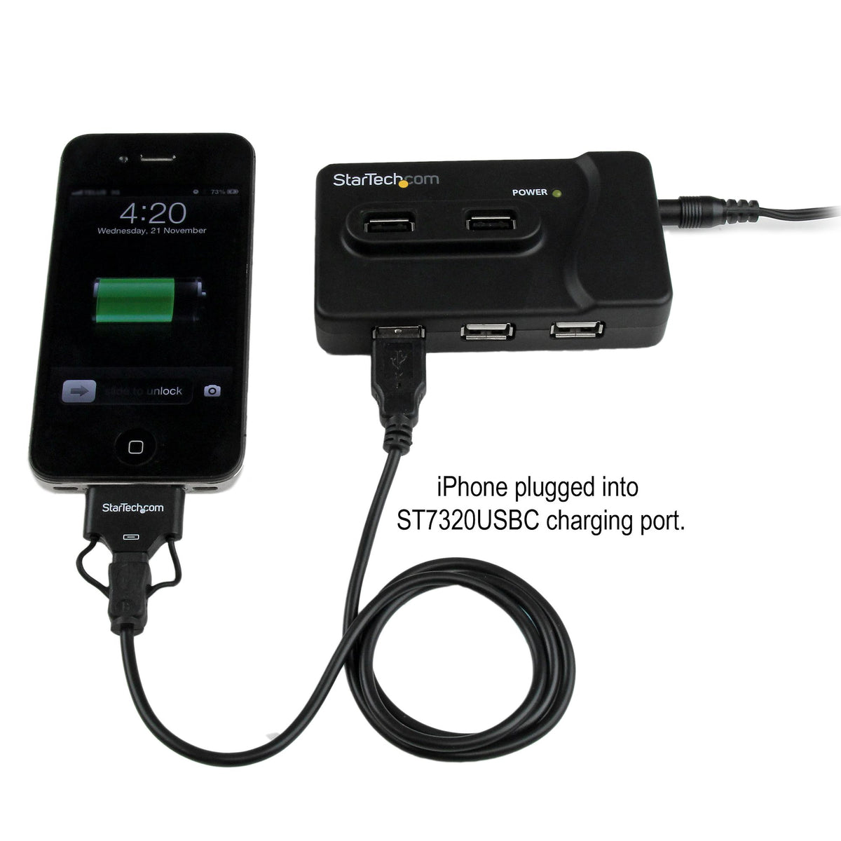 StarTech.com ST7320USBC USB 3.2 Gen 1 (3.1 Gen 1) Type-B 4800 Mbit/s Negro