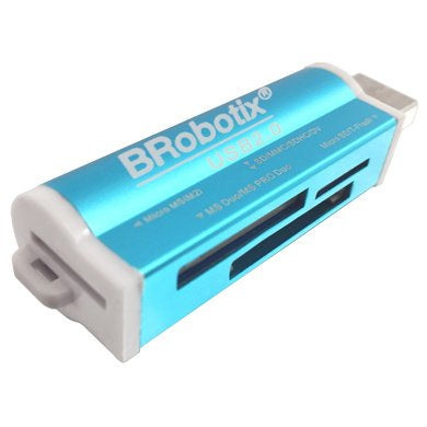 BRobotix 180420A lector de tarjeta USB 2.0 Azul