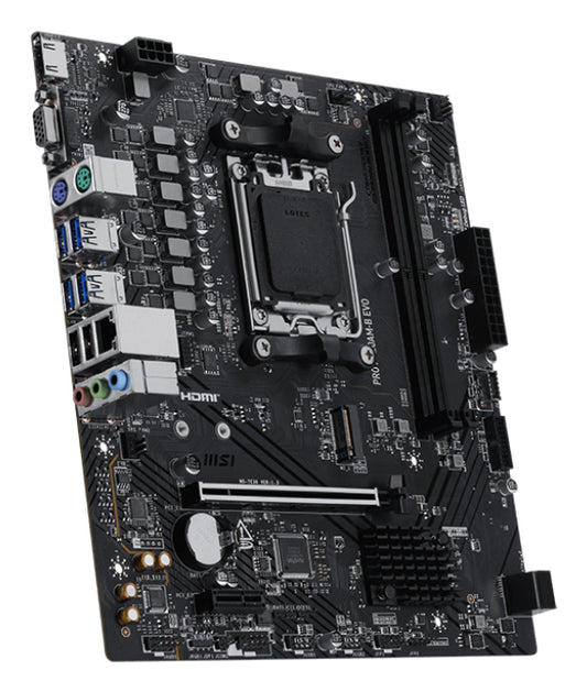 Tarjeta Madre MSI PRO A620AM-B EVO Micro-ATX Socket AM5 AMD A620 128GB DDR5 HDMI para AMD