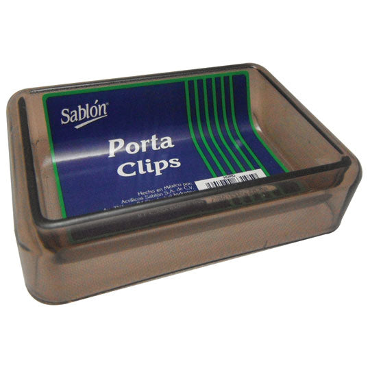 PORTA CLIPS SABLON 3116HU ACRILICO HUMO