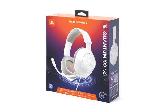 Auriculares JBL supraaurales con cable para juegos JBL Quantum 100 M2 color Blanco