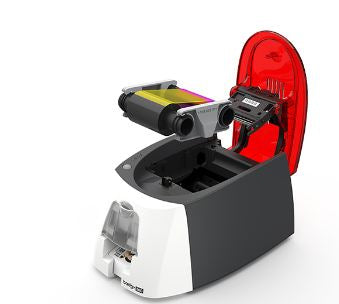Impresora de credenciales Evolis Badgy 200 Incluye 1 Ribbon 1 Paquete de 100 tarjetas de PVC