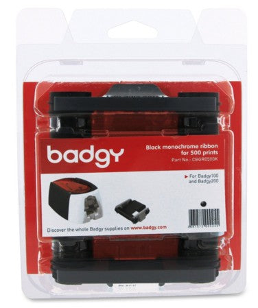 Cinta de Impresión Evolis Ribbon para Badgy 100/200 Negro R-500 Impresiones