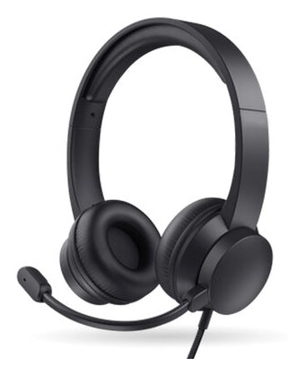 BRobotix 406054 audífono y auriculare Auriculares Alámbrico Diadema Business/Everyday USB tipo A Negro