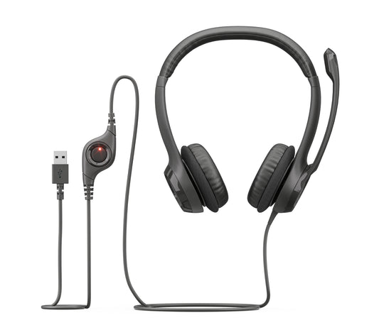 Diadema Logitech H390 Micrófono USB Color Negro